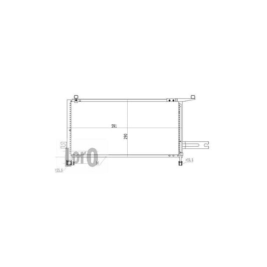 Abakus 0350160029 Air Conditioning Condenser For Nissan Micra Ii Hatchback (K11) | ML Performance UK