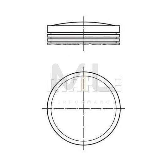 MAHLE ORIGINAL 012 26 00 Piston 86 mm, with piston rings | ML Performance Car Parts