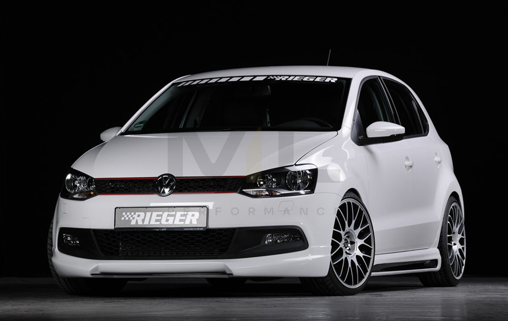 Rieger 00047211 VW 6R Mk6 Polo Front Splitter 2 | ML Performance UK Car Parts