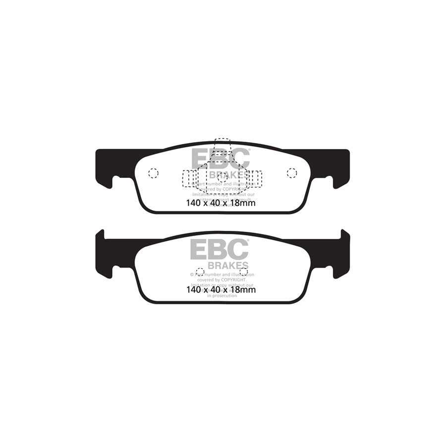 EBC DP22146 Dacia Renault Smart Greenstuff Front Brake Pads 2 | ML Performance UK Car Parts