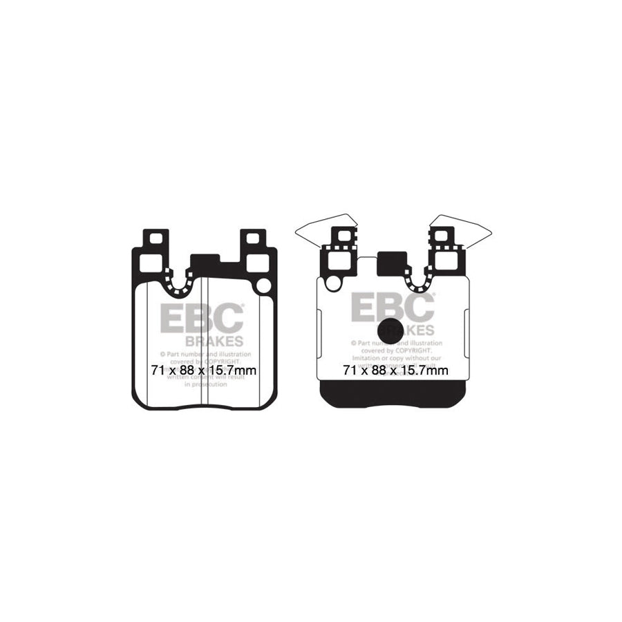 EBC PLK1021 BMW Yellowstuff Pads and Brake Line Performance Pack - Brembo Caliper 3 | ML Performance UK Car Parts