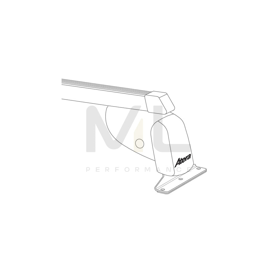ATERA SIGNO 044314 Roof bars for cars without rails, 160 cm, 100 kg, Steel | ML Performance Car Parts