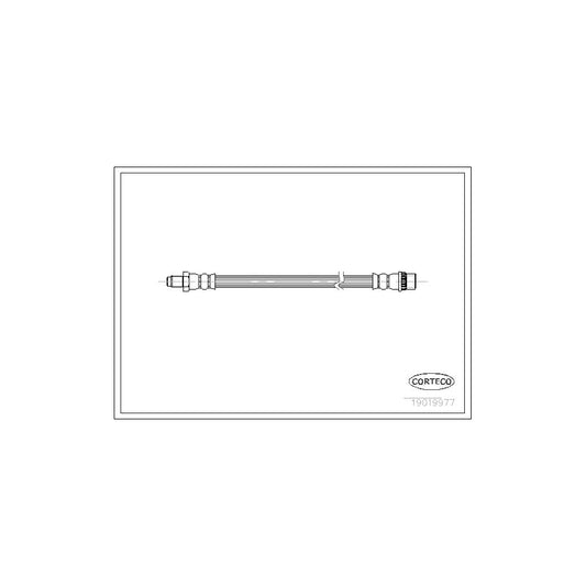 Corteco 19019977 Brake Hose For Renault Clio I Hatchback | ML Performance UK