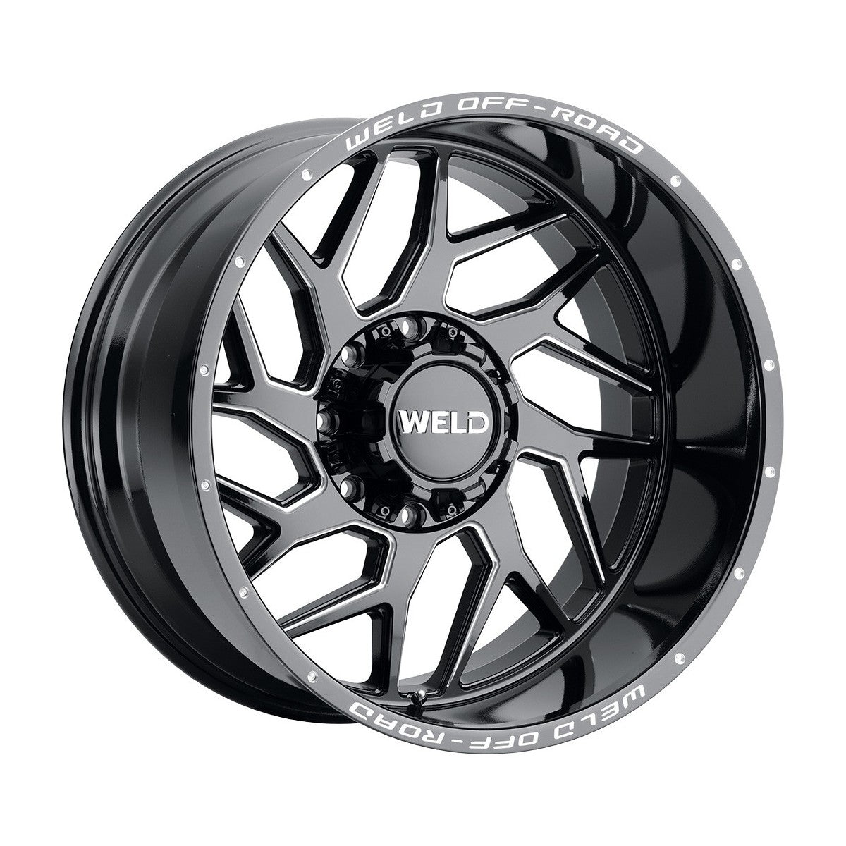 Weld W11722082475 Fulcrum W117 Wheel 22x12 8x165.1 ET-44 BS4.75 Gloss Black MIL
