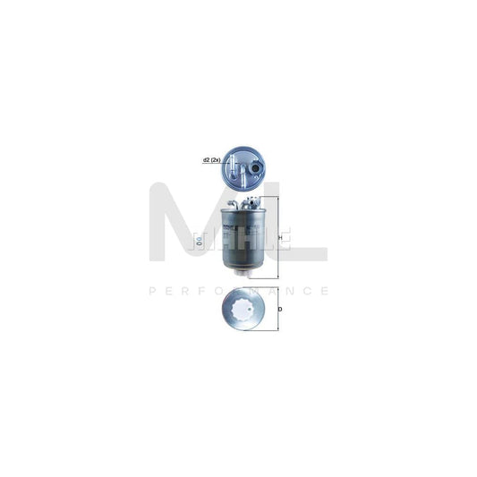 MAHLE ORIGINAL KL 410D Fuel filter In-Line Filter | ML Performance Car Parts