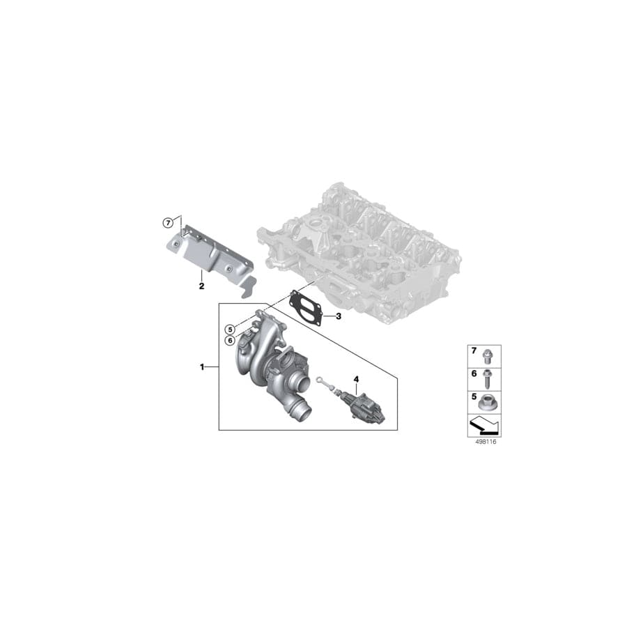 Genuine BMW 11658647243 G30 G02 Heat Shield For Exhaust Manifold (Inc. X3 30eX, Cooper S & Cooper S ALL4) | ML Performance UK Car Parts