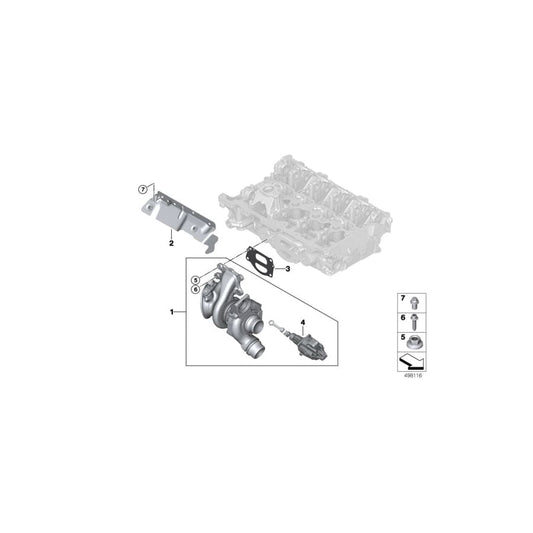 Genuine BMW 11658647243 G30 G02 Heat Shield For Exhaust Manifold (Inc. X3 30eX, Cooper S & Cooper S ALL4) | ML Performance UK Car Parts