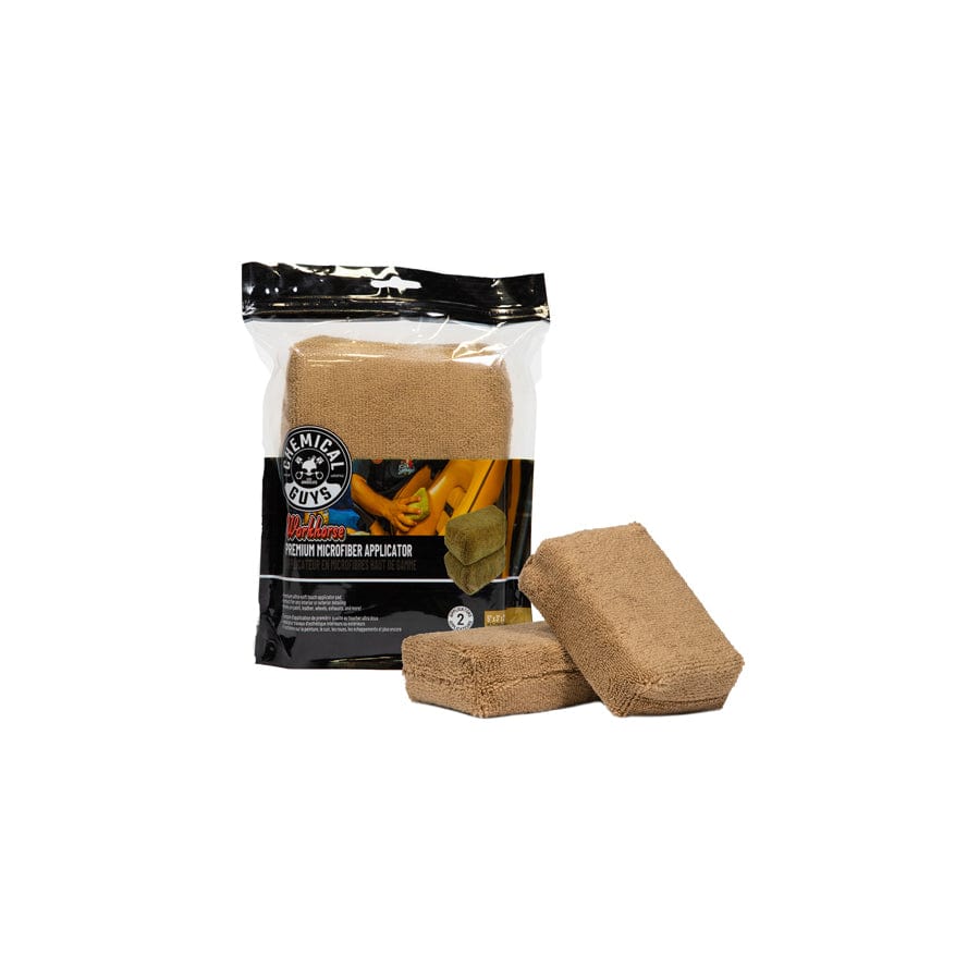 Chemical Guys Premium Grade Workhorse Microfiber Applicator Tan | ML Performance UK Car Parts