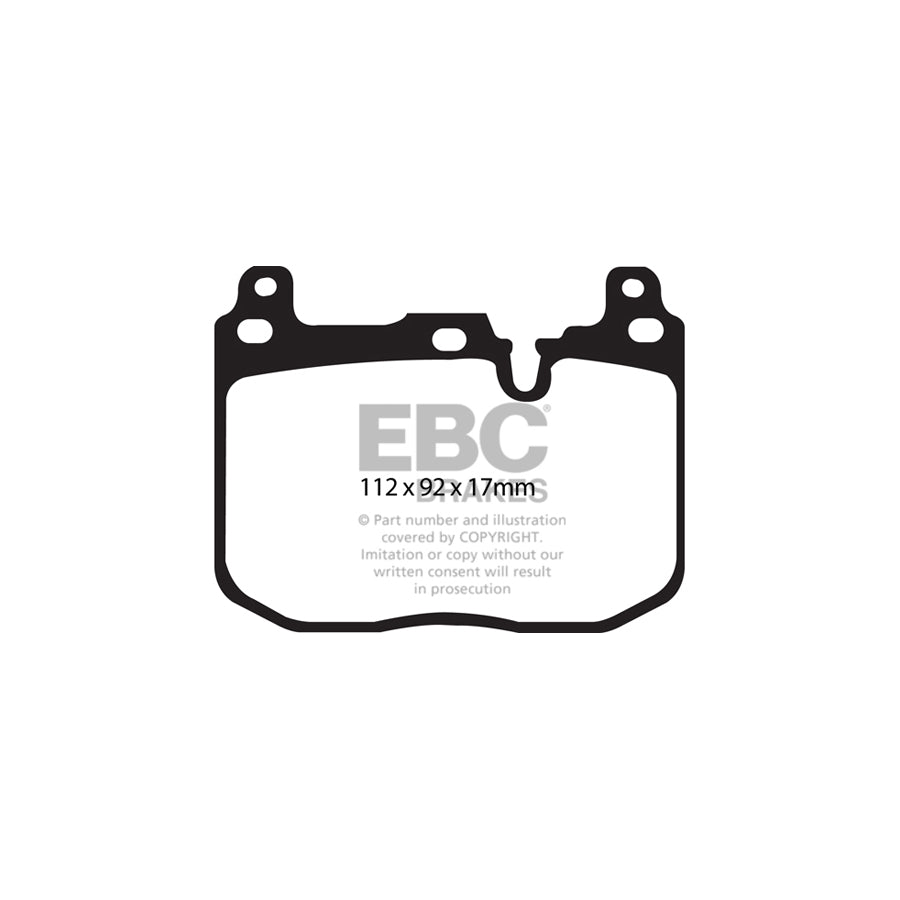 EBC PLK1022 BMW F22 F23 Yellowstuff Pads and Brake Line Performance Pack - Brembo Caliper 2 | ML Performance UK Car Parts
