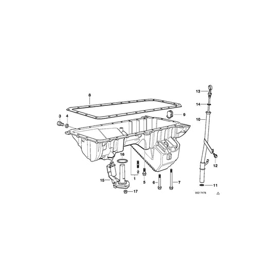 Genuine BMW 11131740915 E39 Oil Pan (Inc. 520i, 523i & 528i) | ML Performance UK Car Parts