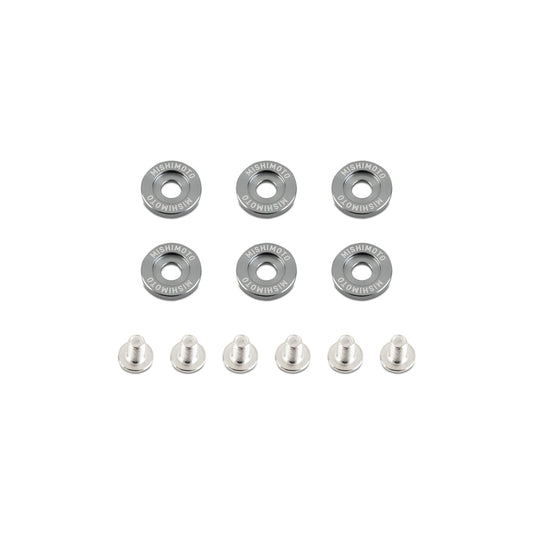 Mishimoto MMFW-LG-6GM Large Fender Washer Kit (6pcs) - Gunmetal