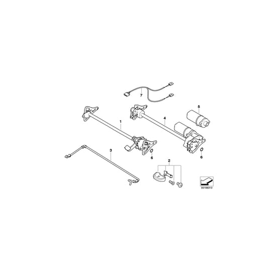 Genuine BMW 52107111879 E85 E83 Left Seat Angle Adjustment (Inc. 320d, 323i & X5 4.6is) | ML Performance UK