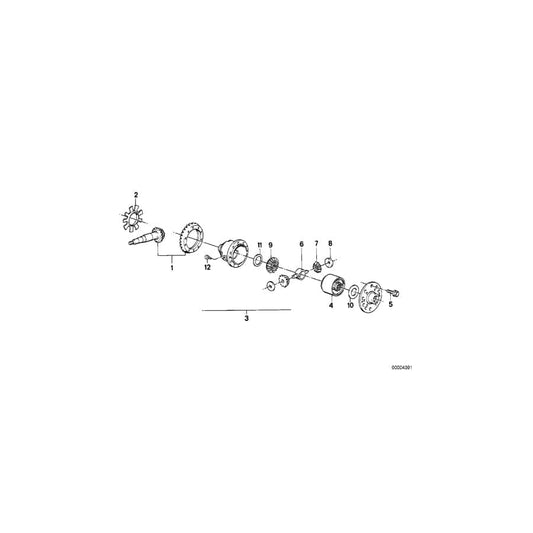 Genuine BMW 33141211800 E30 Bevel Gear Shaft (Inc.  & 325ix) | ML Performance UK Car Parts