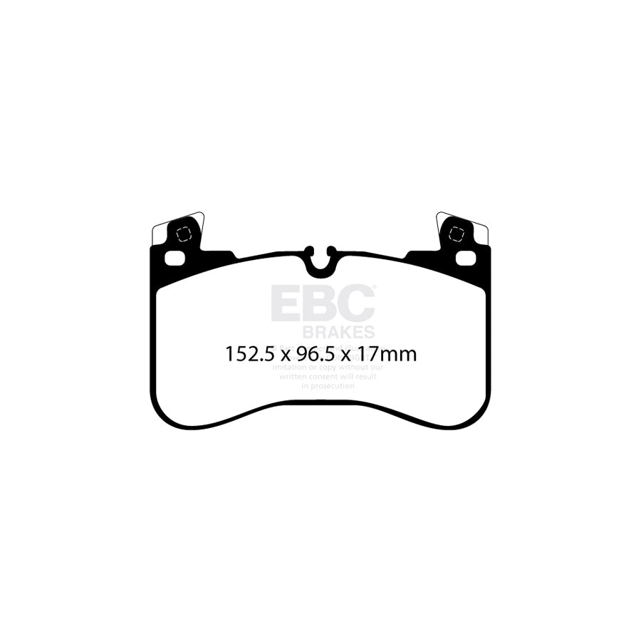 EBC DP62401 Land Rover Greenstuff Front Brake Pads - TRW Caliper 2 | ML Performance UK Car Parts