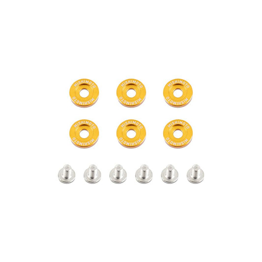 Mishimoto MMFW-LG-6GD Large Fender Washer Kit (6pcs) - Gold