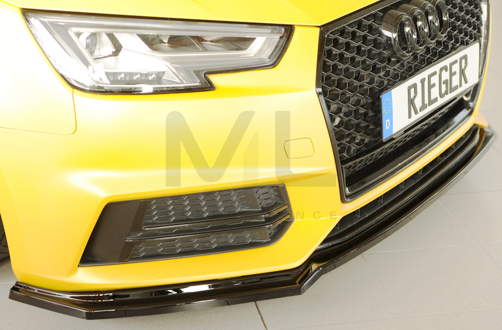 Rieger 00088226 Audi B9 F4 Front Splitter (A4 & S4) 4 | ML Performance UK Car Parts