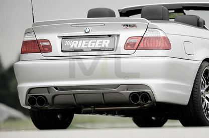 Rieger 00099826 BMW 3 Series E46 Rear Diffuser 2 | ML Performance UK Car Parts