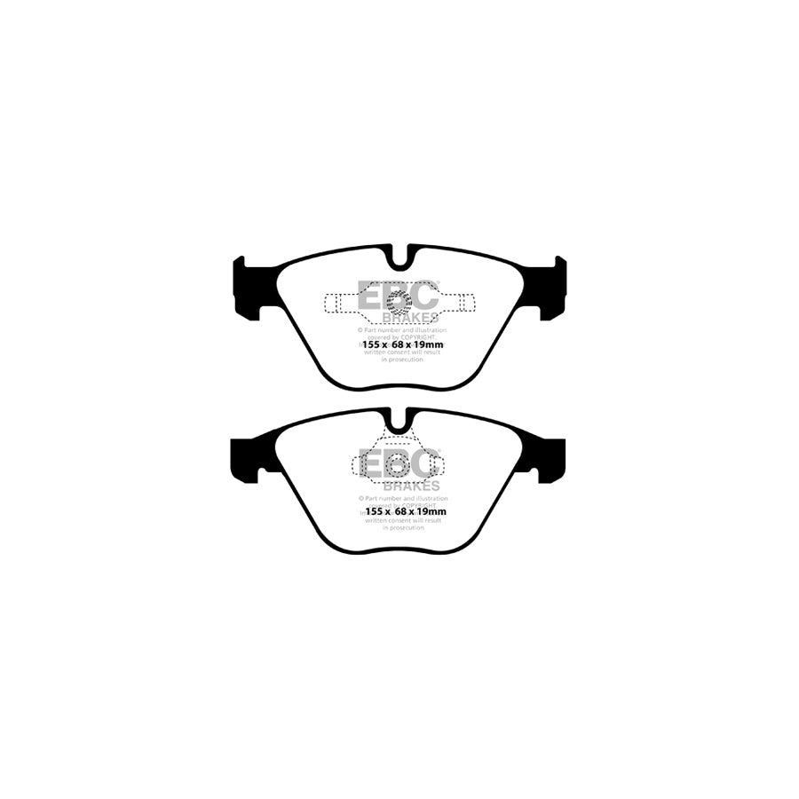 EBC PLK1025 BMW E90 E92 E93 Yellowstuff Pads and Brake Line Performance Pack - ATE Caliper 2 | ML Performance UK Car Parts