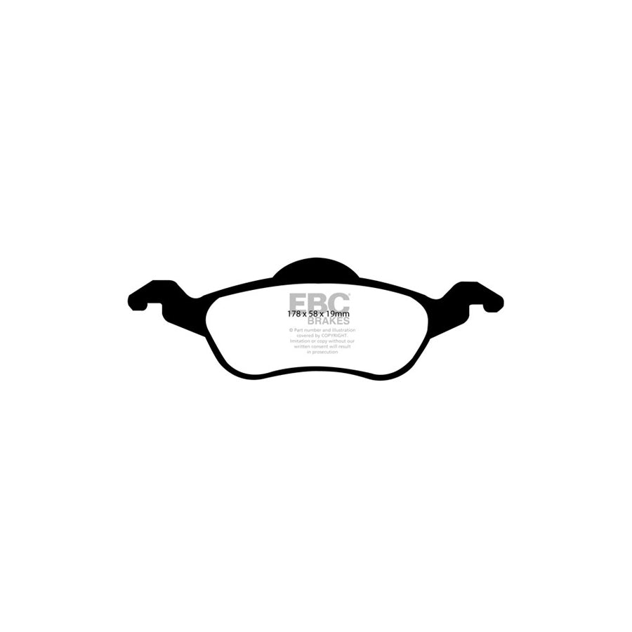 EBC PDKF733 Ford Focus Mk1 Ultimax Front Brake Pad & Plain Disc Kit - Girling/TRW Caliper 2 | ML Performance UK Car Parts