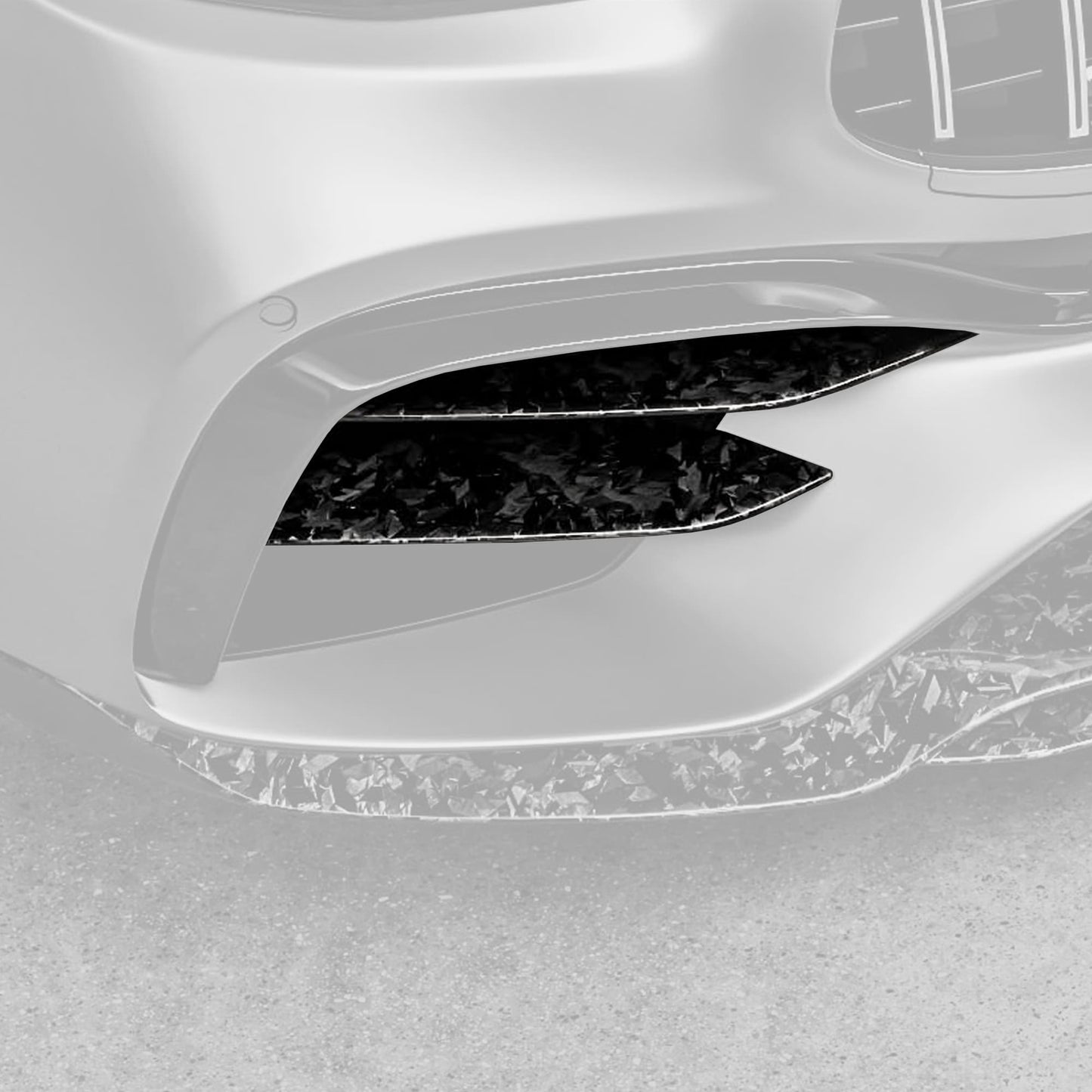 MANHART CARBON FRONT BUMPER INSERTS FOR MERCEDES-AMG E 63 (S)