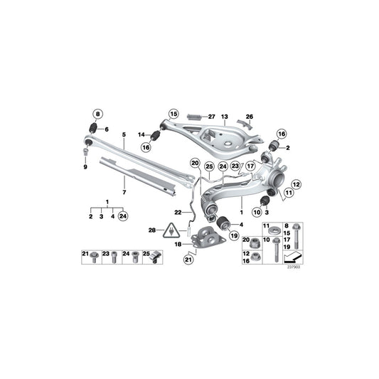 Genuine BMW 33326760390 E89 Collar Screw M12X1,5X80-8.8 (Inc. Z4 30i, Z4 23i & Z4 28i) | ML Performance UK