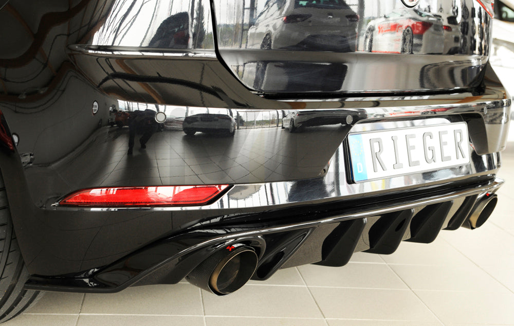 Rieger 00088160 VW Mk7 Golf GTI Rear Diffuser 9 | ML Performance UK Car Parts