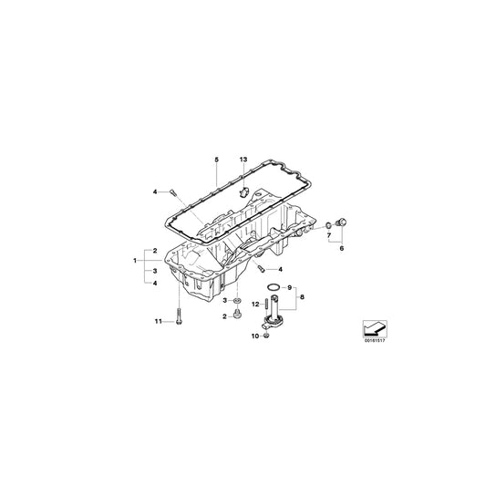 Genuine BMW 11137559859 E60 E61 Oil Pan (Inc. 535xi) | ML Performance UK Car Parts