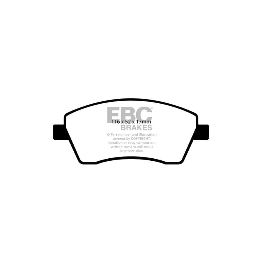 EBC PDKF539 Dacia Renault Ultimax Front Brake Pad & Plain Disc Kit - Girling/TRW Caliper 2 | ML Performance UK Car Parts