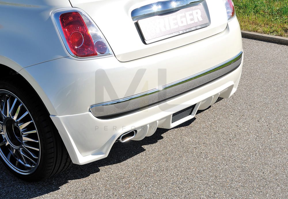 Rieger 00056068 Fiat 500 (312) Rear Diffuser 3 | ML Performance UK Car Parts