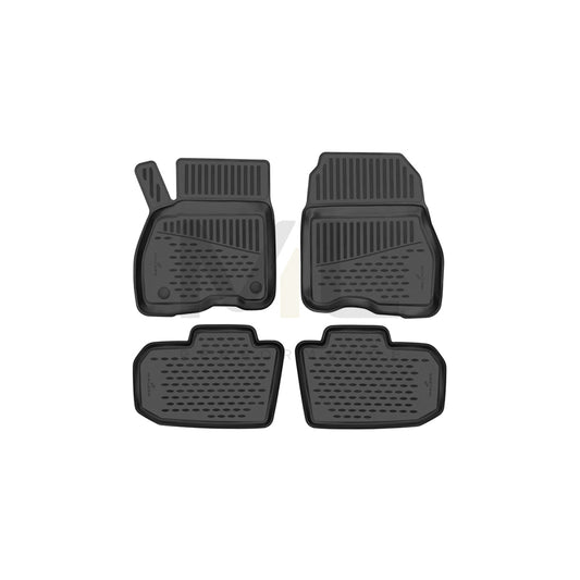 WALSER Tailored, XTR 75250 Floor mat set Elastomer, Front and Rear, Black | ML Performance Car Parts