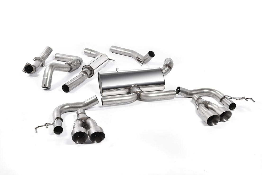 MillTek SSXHO223 Honda Civic Cat-Back Exhaust Titanium Tips - EC Approved