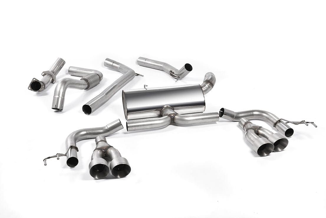 MillTek SSXHO220 Honda Civic Cat-Back Exhaust (Road+) with Titanium Tips