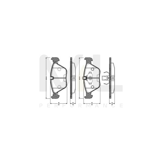 Bosch 0986Tb2153 Brake Pad Set Excl. Wear Warning Contact, With Accessories  | ML Performance Car Parts