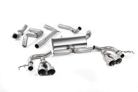 MillTek SSXHO219 Honda Civic Cat-Back Exhaust (Race) with Titanium Tips