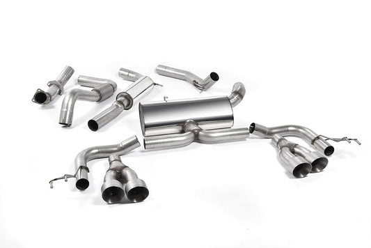 MillTek SSXHO218 Honda Civic Cat-Back Exhaust Titanium Tips - EC Approved