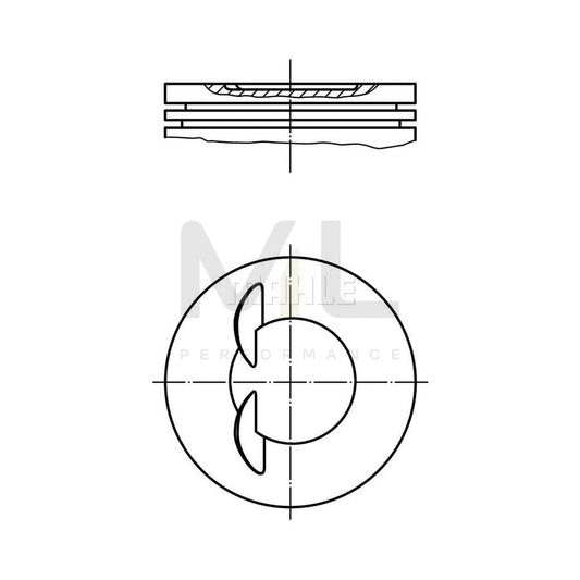 MAHLE ORIGINAL 503 91 00 Piston 100,0 mm, without cooling duct | ML Performance Car Parts