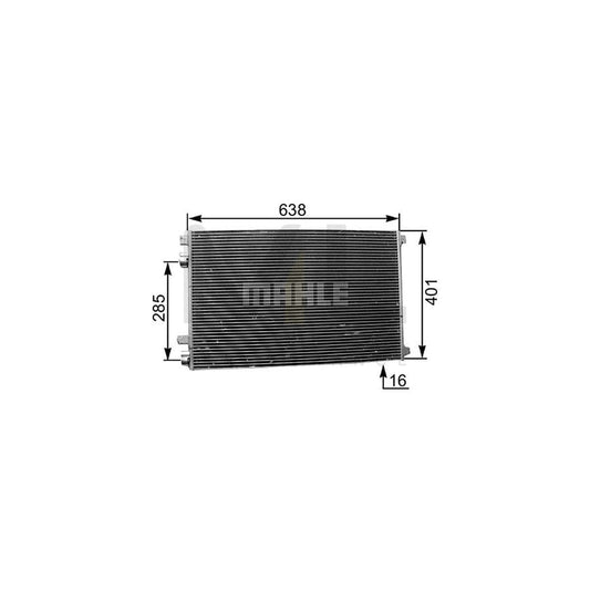 MAHLE ORIGINAL AC 360 001S Air conditioning condenser without dryer | ML Performance Car Parts