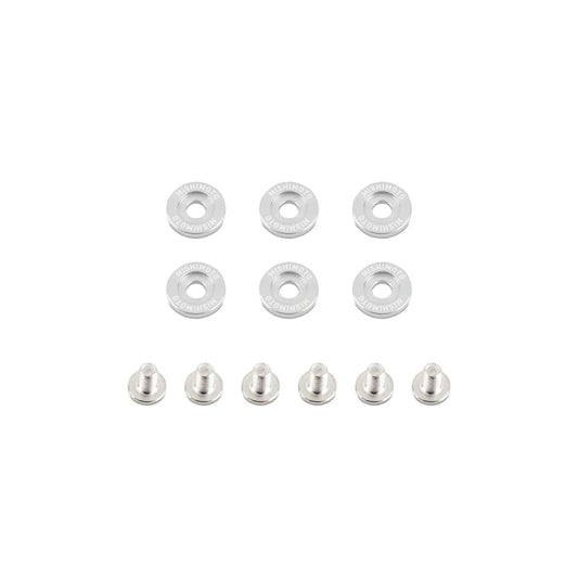 Mishimoto MMFW-SM-6SL Small Fender Washer Kit (6pcs) - Silver