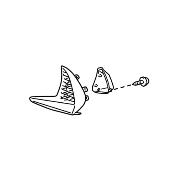 Genuine Lexus 53142-53020 IS Phase 3 N/S Front Lower Grille