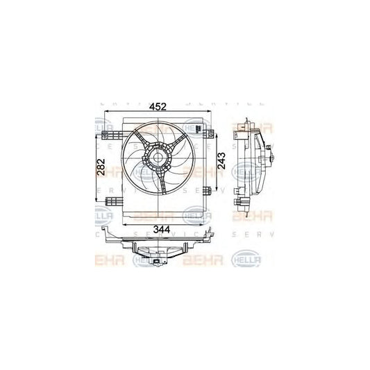 Hella 8EW 351 041-251 Fan, Radiator