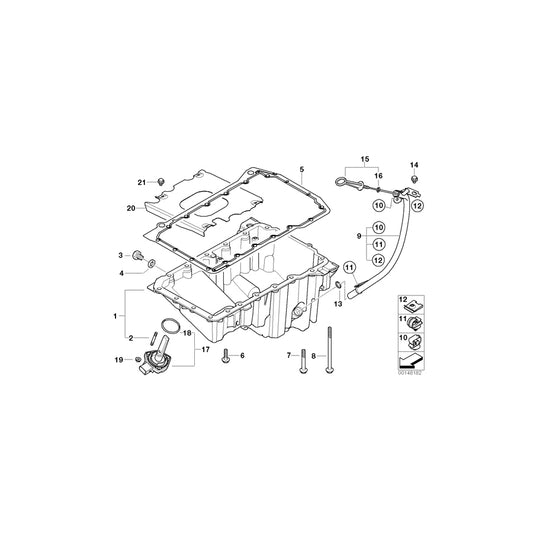 Genuine BMW 11137789388 E46 Oil Pan (Inc. 320d, 318td & 318d) | ML Performance UK Car Parts