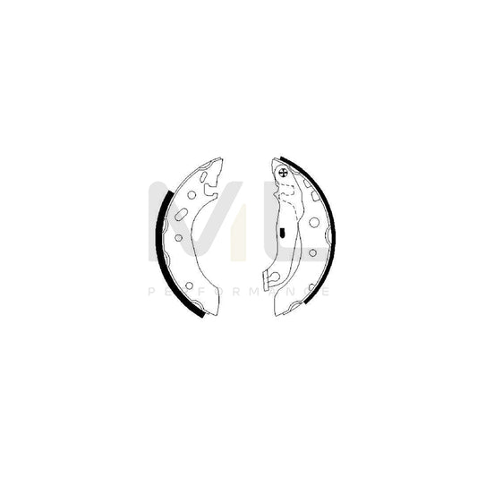 BOSCH 0 986 487 598 Brake Shoe Set | ML Performance Car Parts