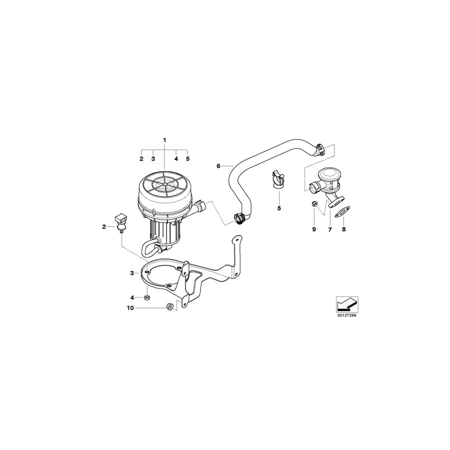 Genuine BMW 11727556956 E60 E61 Pressure Hose Assy (Inc. 525i, 520i & 530i) | ML Performance UK Car Parts