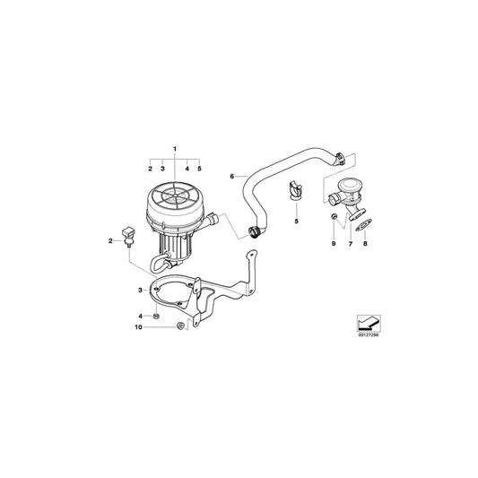 Genuine BMW 11727556956 E60 E61 Pressure Hose Assy (Inc. 525i, 520i & 530i) | ML Performance UK Car Parts