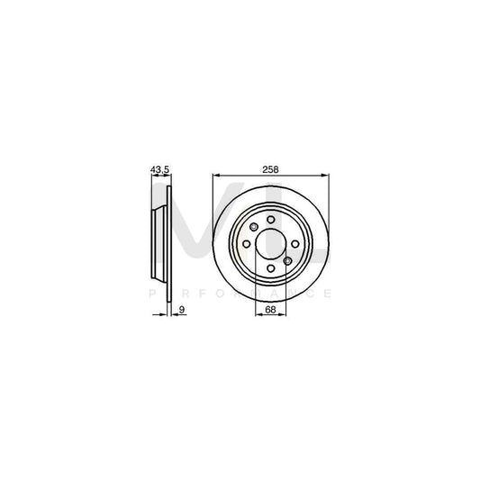 BOSCH 0 986 478 374 Brake Disc Solid, Oiled | ML Performance Car Parts