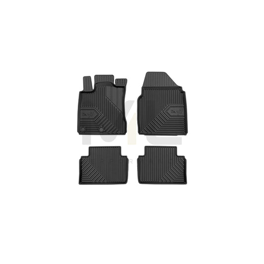 FROGUM Tailored, No.77 77426733 Floor mat set for NISSAN Qashqai / Qashqai+2 I (J10, NJ10) Elastomer, Front and Rear, Quantity: 4, Black | ML Performance Car Parts