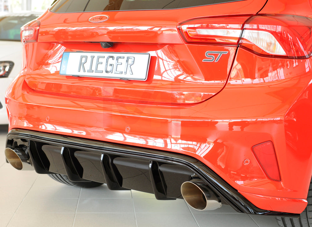 Rieger 00088216 Ford DEH Focus 4 Rear Diffuser (Inc. Focus 4 ST) 2 | ML Performance UK Car Parts