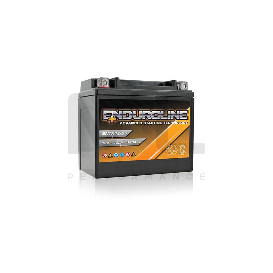 ENTX12-BS Enduroline Advanced Motorcycle Battery 12V 12Ah | Car Batteries UK | ML Performance Car Parts