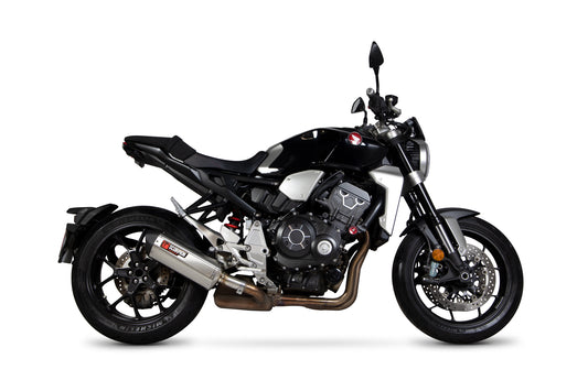 Scorpion RHA187SEO Honda CB1000 R Serket Parallel Slip-On - Brushed Stainless Steel Sleeve | ML Performance UK UK