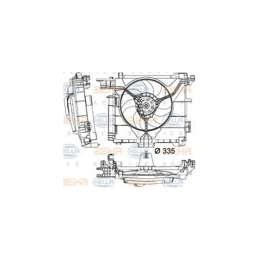 Hella 8EW 351 041-181 Fan, Radiator